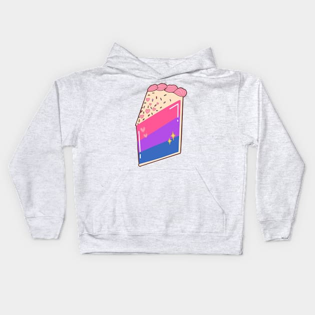 Cake Flag Mardi Gras Equality Kids Hoodie by olivetees